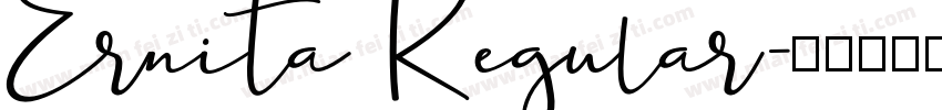 Ernita Regular字体转换